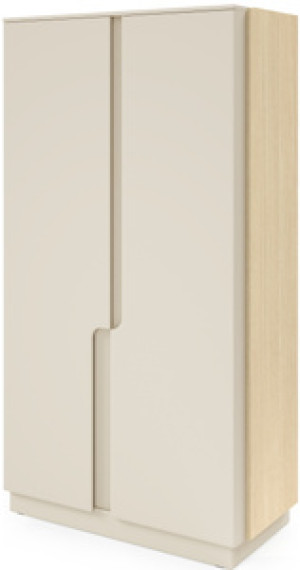 Szafa dwudrzwiowa do sypialni 103 cm macadamia PONTO