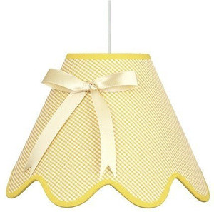 Żółta lampa sufitowa wisząca regulowana do sypialni LOLA 1xE27