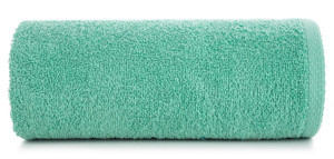 Ręcznik NIMBO 50x100 cm do włosów ciemnomiętowy bawełniany frotte