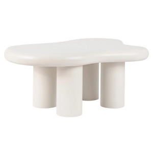 Biały stolik kawowy 104x73 cm do salonu PEARL MDF