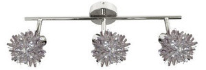 Chromowana lampa sufitowa listwa 3-punktowa do salonu SPLIT G9