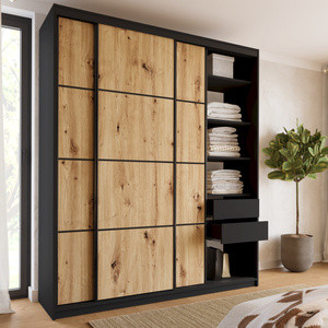 WYPRZEDAŻ Trzydrzwiowa szafa przesuwna z półkami 200 cm LOFT MAX