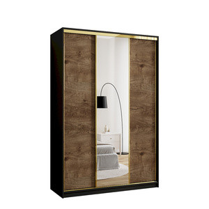 Szafa przesuwna z lustrem 150 cm w stylu glamour GOLD NEW