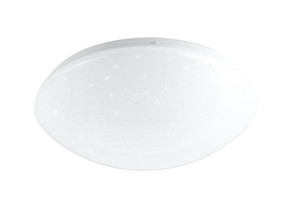 Biały plafon sufitowy LED 38 cm neutralne światło do salonu MAGNUS metal akryl
