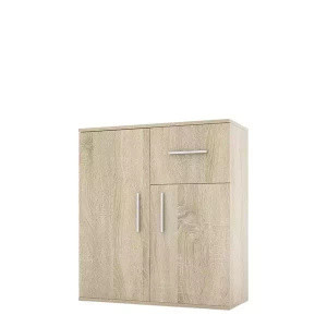 WYPRZEDAŻ Nowoczesna komoda do salonu z szufladą dąb sonoma 75 cm SIMPLE I
