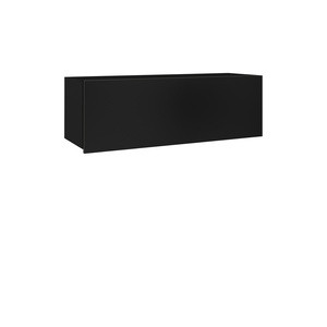 Półka wisząca pozioma 105 cm czarny połysk MODERN