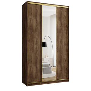 Wysoka szafa przesuwna z lustrem 150 cm GOLD NEW MAX