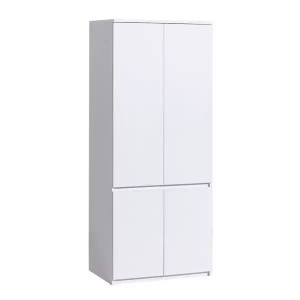 Biała szafa młodzieżowa z półkami 80 cm ANETT