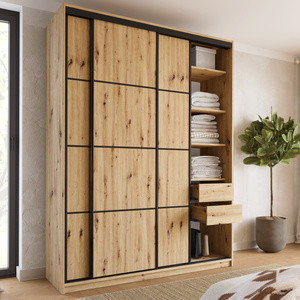 WYPRZEDAŻ Szafa przesuwna do sypialni 180 cm LOFT MAX z półkami