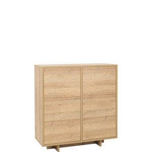 Wysoka nowoczesna komoda dwudrzwiowa 102 cm NORTE
