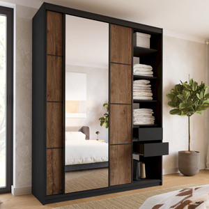 WYPRZEDAŻ Wysoka szafa przesuwna z lustrem do sypialni 180 cm LOFT MAX