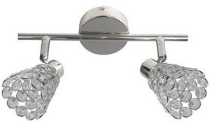 Chromowy reflektor sufitowy wielopunktowy do salonu TOP metal