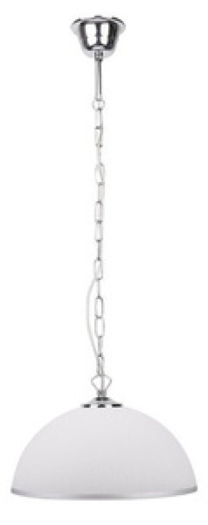 Srebrna lampa wisząca regulowana do salonu SUGAR szkło metal