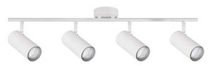 Biała lampa sufitowa nad lustro 4-punktowa do łazienki COLLY metal
