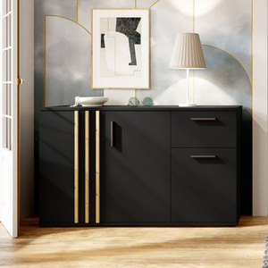 Komoda trzydrzwiowa 120 cm do salonu TALLY czarna