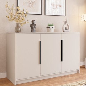 Trzydrzwiowa komoda 150 cm kaszmirowa do salonu LESTO