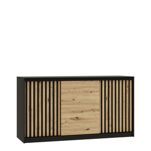 Trzydrzwiowa komoda z szufladami do sypialni 180 cm LOFT