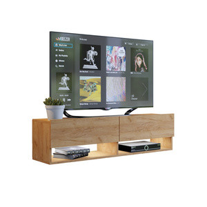 Szafka pod telewizor dąb złoty 140 cm QUAD