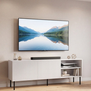 Biała szafka pod telewizor RTV 150 cm na nóżkach PELIO