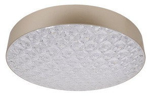Złota lampa sufitowa LED plafon ze zmienną barwą światła LUXIS