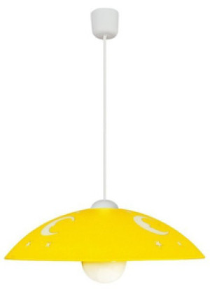 Żółta lampa wisząca dziecięca księżyc do pokoju dziecka MOON