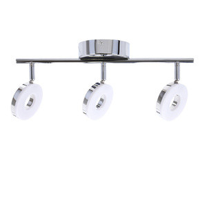 Chromowa lampa ścienna listwa 3x5W LED do salonu THEMA metal