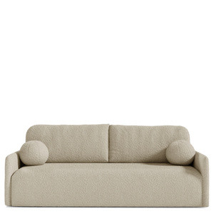Nowoczesna sofa z funkcją spania boucle trzyosobowa CLOUD