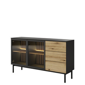 Loftowa komoda do salonu z szufladami 150 cm LARINO