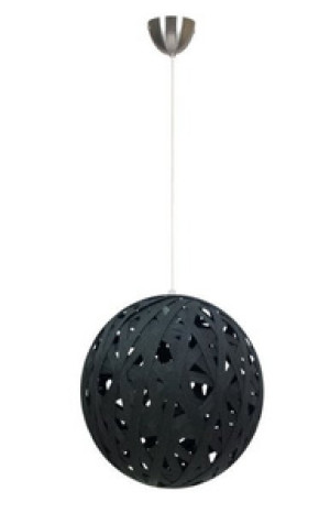 Czarna lampa wisząca sufitowa 1xE27 regulowana do salonu FRIDA metal