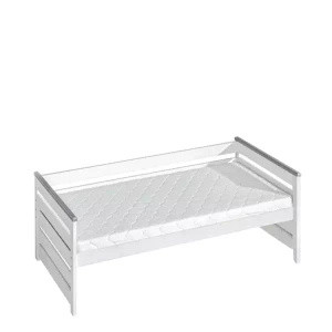 Drewniane łóżko dziecięce ze stelażem 90x200 cm ACETO sosna