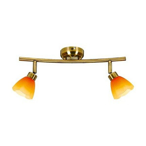 Patynowa lampa sufitowa listwa 2-punktowa do salonu KANGO G9