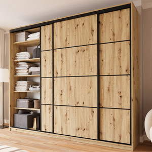 Duża szafa 280 cm do sypialni dąb artisan LARGO PLUS
