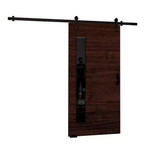 Nowoczesne drzwi przesuwne do pokoju 80 cm PASCO wenge