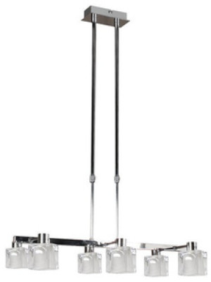 Lampa wisząca z regulacją wysokości do salonu CARAT szklana nowoczesna