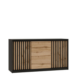 Komoda do sypialni z lamelami i szufladami 180 cm LOFT