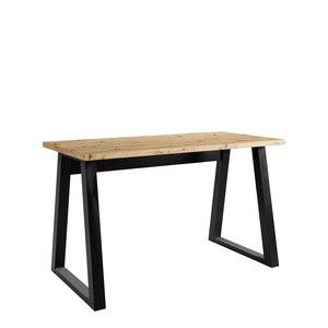 Loftowe biurko z metalowymi nogami 130 cm CRAFTON dąb artisan