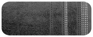 Ręcznik frotte 50x90 cm POLIA stalowy bawełniany miękki i chłonny