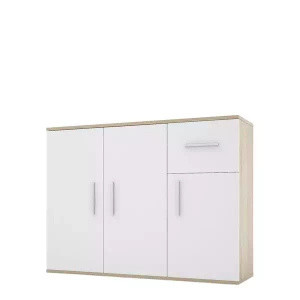 WYPRZEDAŻ Biała komoda do salonu 112 cm SIMPLE V