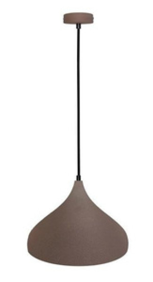 Brązowa lampa wisząca sufitowa do salonu VIBORG metal 32 cm