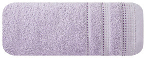 Ręcznik 30x50 cm POLIA liliowy bawełniany frotte miękki w dotyku