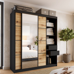 WYPRZEDAŻ Szafa przesuwna z lustrem 180 cm LOFT
