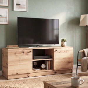 Dwudrzwiowa szafka RTV 120 cm pod TV do salonu ERIS dąb artisan