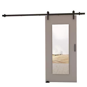 Szare naścienne drzwi przesuwne do pokoju 80 cm CAPPE
