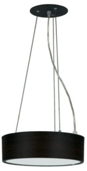 Brązowa lampa wisząca LED 16W zimna do salonu ZIGO metal