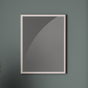 Lustro 65x50 cm do przedpokoju z kaszmirową ramką VOCO