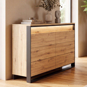 Komoda z szufladami loft QUANT dąb artisan