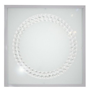 Biały plafon sufitowy LED 16W 29x29 cm do salonu LUX satyna