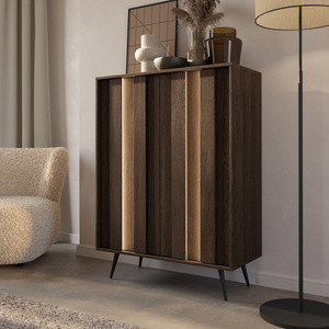 Komoda dwudrzwiowa 94 cm do salonu ALVERO dąb dunin