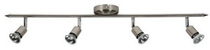 Lampa sufitowa listwa 4-punktowa do salonu Delta chrom matowy