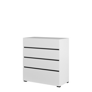 Biała nowoczesna komoda z szufladami 80 cm CROSS